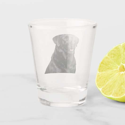 Black Lab Shot Glass Shot Glas (Achterkant)