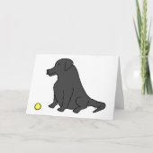 Black Lab "Sit. Blijf. Een bal hebben." Kaart (Voorkant)