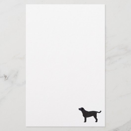 Black Lab Sjablonen gereed voor aanpassing Briefpapier (Voorkant)