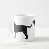 Black Lab Sjablonen gereed voor aanpassing Koffiemok (Voorkant links)