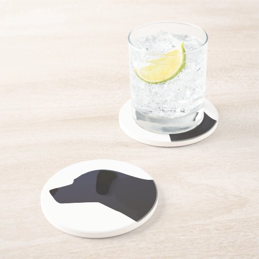 Black Lab Sjablonen gereed voor aanpassing Zandsteen Onderzetter (Zijkant)