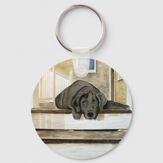 Black Lab Sleutelhanger (Voorkant)
