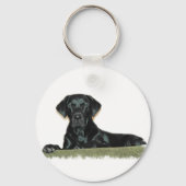 Black Lab Sleutelhanger (Voorkant)