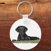 Black Lab Sleutelhanger (Voorkant)