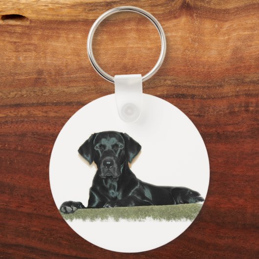 Black Lab Sleutelhanger (Voorkant)