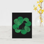 Black Lab St. Patricks Day Shirt - Retro Labrador Kaart (Gele Bloem)