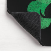 Black Lab St. Patricks Day Shirt - Retro Labrador Muismat (Hoek)