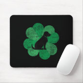 Black Lab St. Patricks Day Shirt - Retro Labrador Muismat (Met muis)