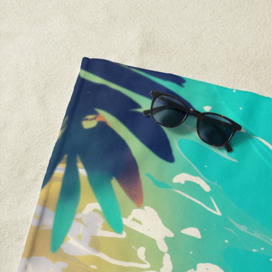 Black Lab Strand Dagen Handdoek (In situ)