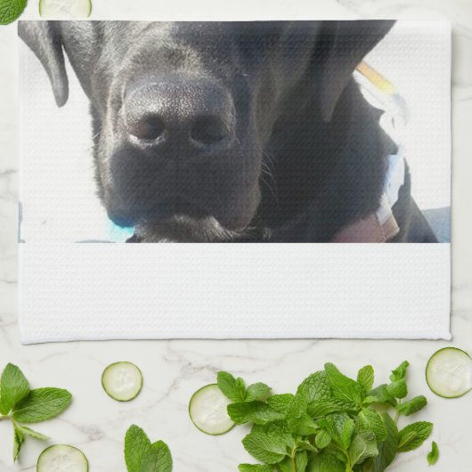 Black Lab Tea Towel Theedoek (Gevouwen)