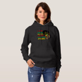 Black Lab Technologist African American Laboratory Hoodie (Voorkant volledig)