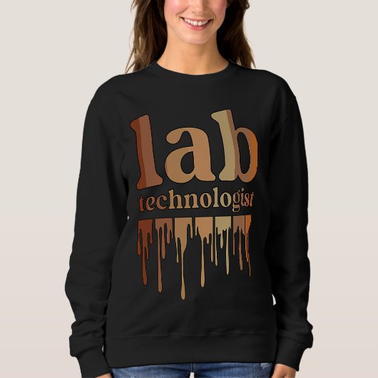 Black Lab Technologist African American Laboratory Trui (Voorkant)