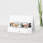 Black Lab Thanksgiving Card Feestdagen Kaart (Achterkant)