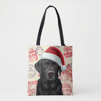 Black lab  tote bag