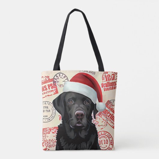 Black lab  tote bag (Achterkant)