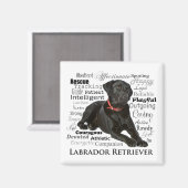 Black Lab Traits Magnet (Voorkant / Achterkant)