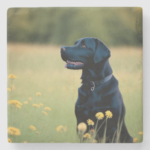 Black Lab Trivet Stenen Onderzetter