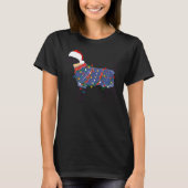 Black Lab Ugly KerstSweater T-shirt (Voorkant)