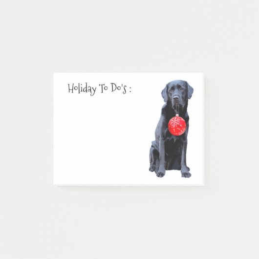 Black Lab Vakantie - Hondenliefhebber - Black Labr Post-it® Notes (Voorkant)