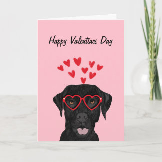 Black Lab Valentijnsdag Card - labrador recovery Feestdagen Kaart