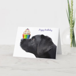 Black Lab Verjaardag Kaart - Verjaardag van de hon