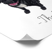 Black Lab Wedding Drink Sign Poster (Hoek)