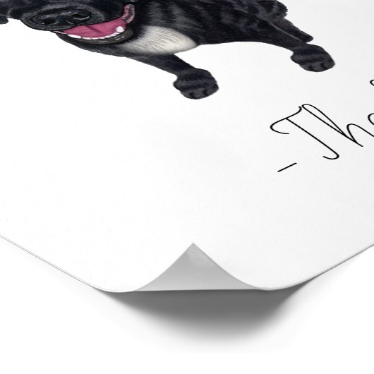 Black Lab Wedding Drink Sign Poster (Hoek)