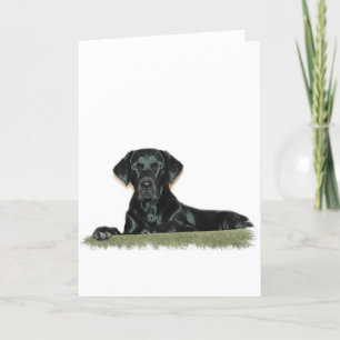 Black Lab-Wenskaart Kaart