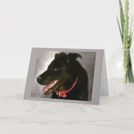 Black Lab-Wenskaart Kaart