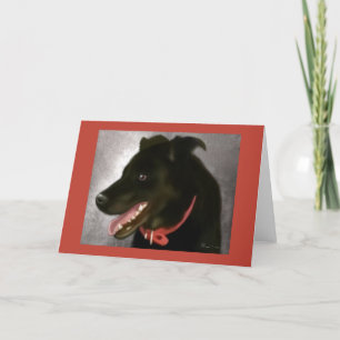 Black Lab-Wenskaart Kaart
