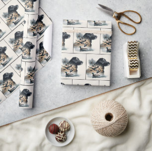 Black Labarador Retriever en Mallard Ducks Cadeaupapier