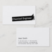 Black Label Chemical Engineer Visitekaartje (Voorkant / Achterkant)