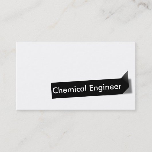 Black Label Chemical Engineer Visitekaartje (Voorkant)