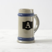 Black Label Monogramed Bierpul (Voorkant rechts)
