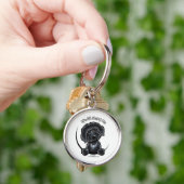Black Labradodle IAAM Sleutelhanger (Hand)