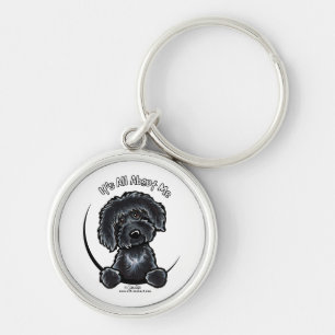 Black Labradodle IAAM Sleutelhanger