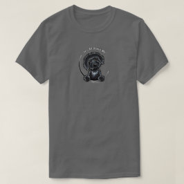 Black Labradodle over alles over mij uit-Leash Art T-shirt
