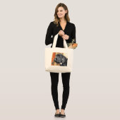 Black Labradoodle #1 Bag Grote Tote Bag (Voorkant (model))