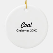 Black Labradoodle Art gepersonaliseerd Keramisch Ornament (Achterkant)