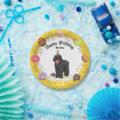 Black Labradoodle Dog Birthday Party Paper Bord (Feest)