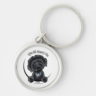 Black Labradoodle IAAM Sleutelhanger