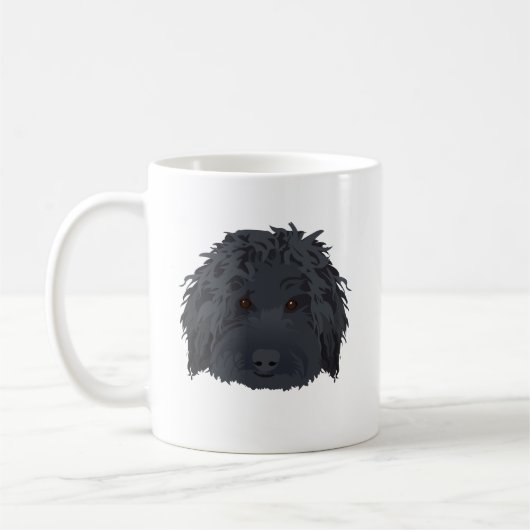 Black Labradoodle Koffiemok (Links)