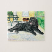 Black Labradoodle Legpuzzel (Horizontaal)
