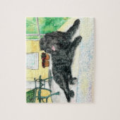 Black Labradoodle Legpuzzel (Verticaal)
