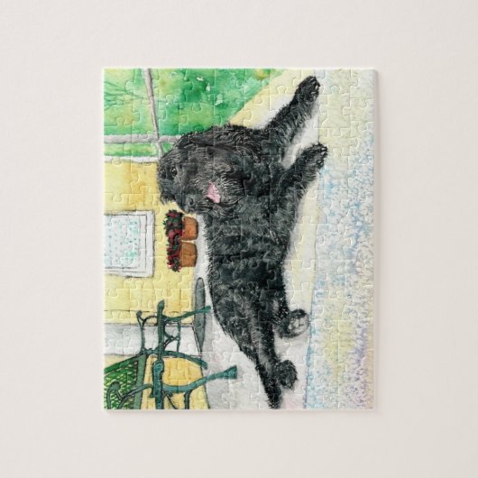 Black Labradoodle Legpuzzel (Verticaal)