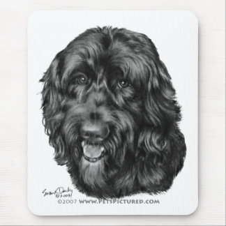 Black Labradoodle Muismat