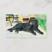 Black Labradoodle Visitekaartje (Achterkant)