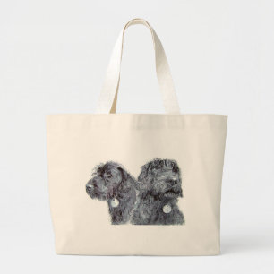 Black Labradoodles Bag Grote Tote Bag