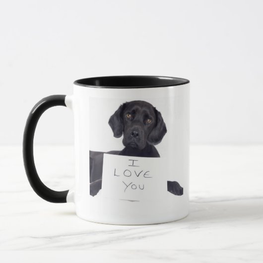 Black Labrador 13 maanden Mok (Links)