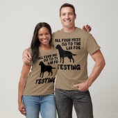 Black Labrador Al food moet naar het lab gaan T-shirt (Unisex)